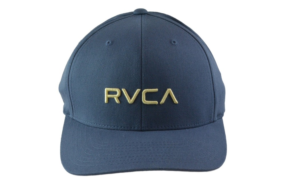 RVCA Solid Flex Blue Cap Stretch Fit L/XL Hat