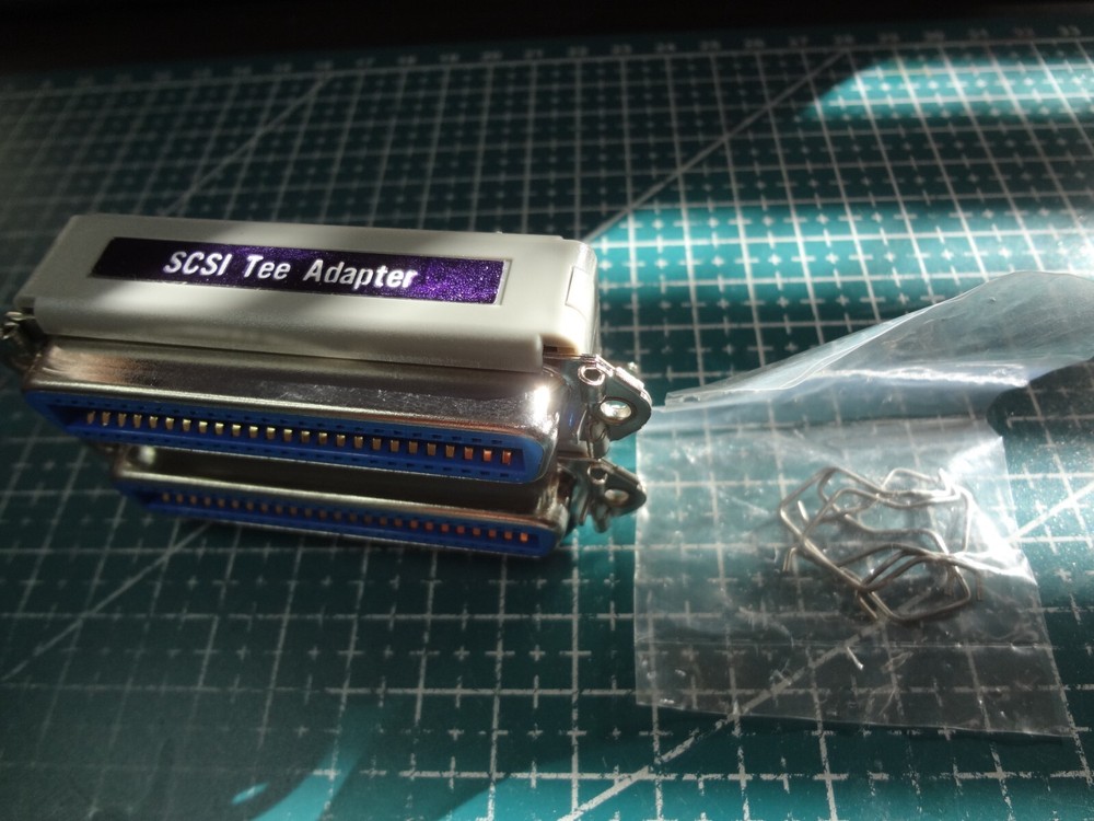 Akai S1000 S3000 Sampler Centronics SCSI Tee Adapter - double adapter - New