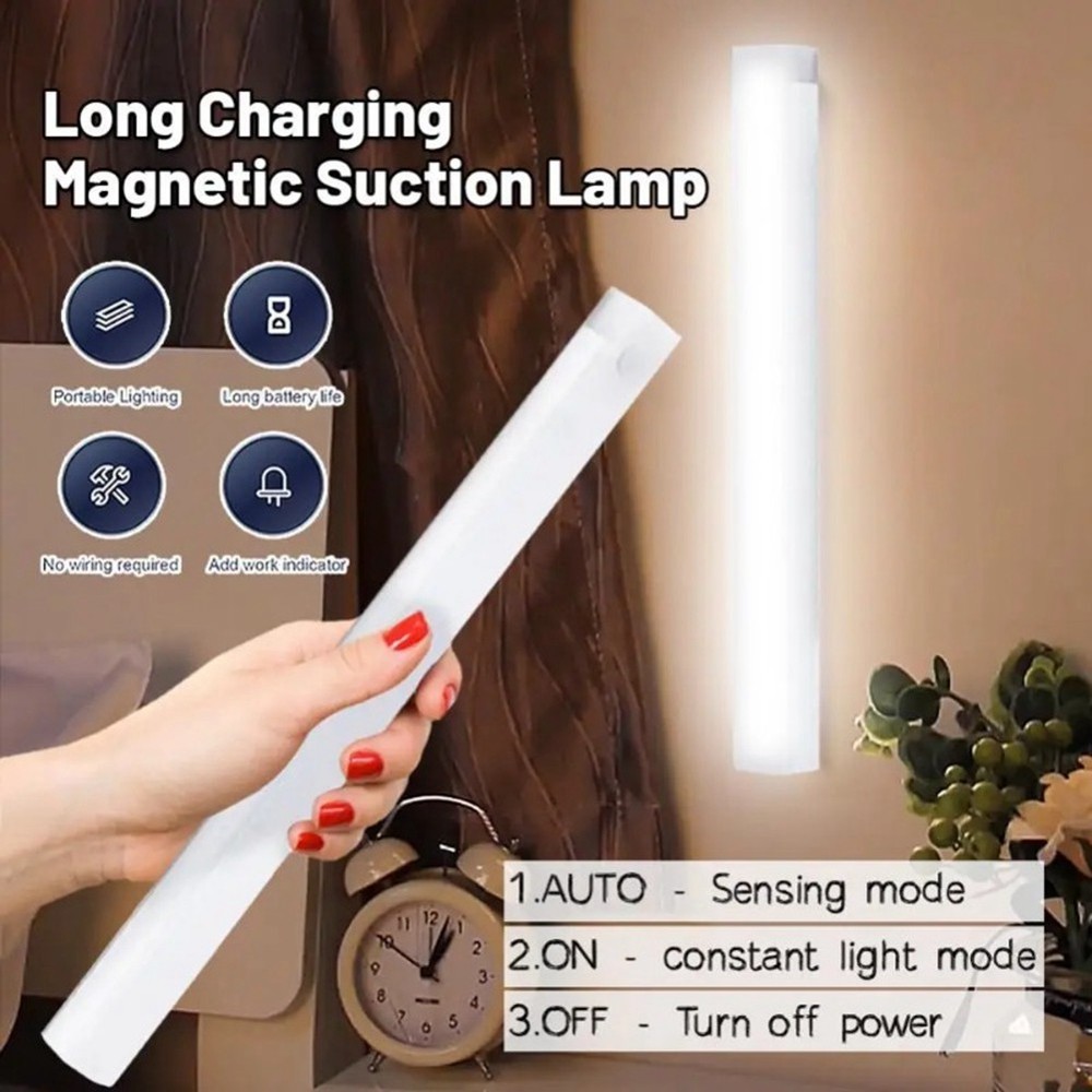 Motion Sensor LED Night Light TypeC Rechargeable Cabinet Wardrobe Lamp8915