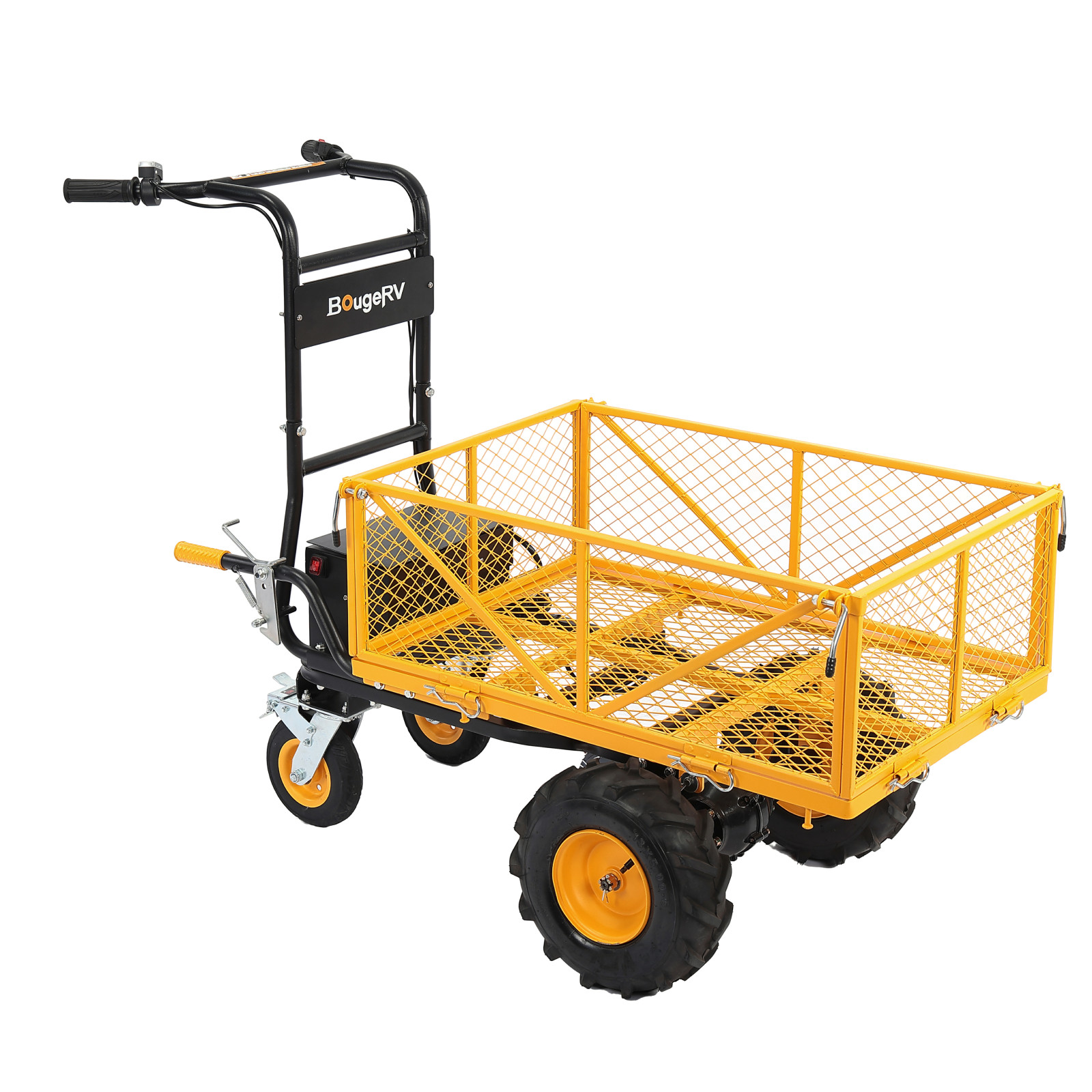 660-1000LBS Electric Utility Garden Cart Heavy-Duty Power Wagon Wheelbarrow 48V