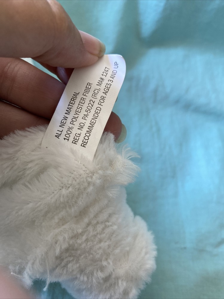 Easter Bunny White Rabbit small hand white Puppet Used Generic Brand