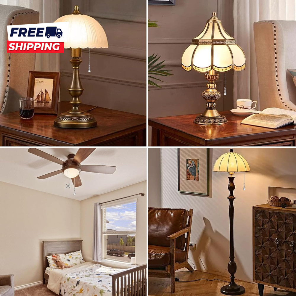 Ceiling Fan Pull Chain Ornaments 13.6 Inches Fan Pulls Extension Chains Set