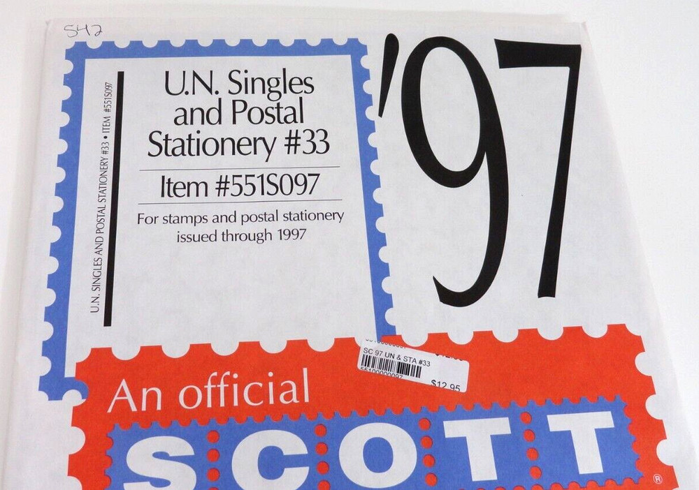 Scott 1997 UN Singles & Postal Stationery Stamp Album Supplement #33 551S097 NOS
