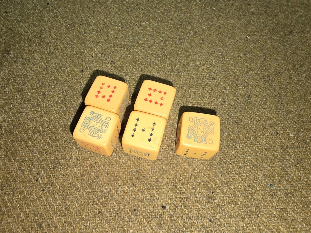 WWII Era Poker Dice