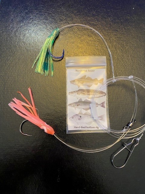 *High-Low Rig* Cod,Haddock,Pollock,Cusk. universal bottom rig w/ 2" hoochies