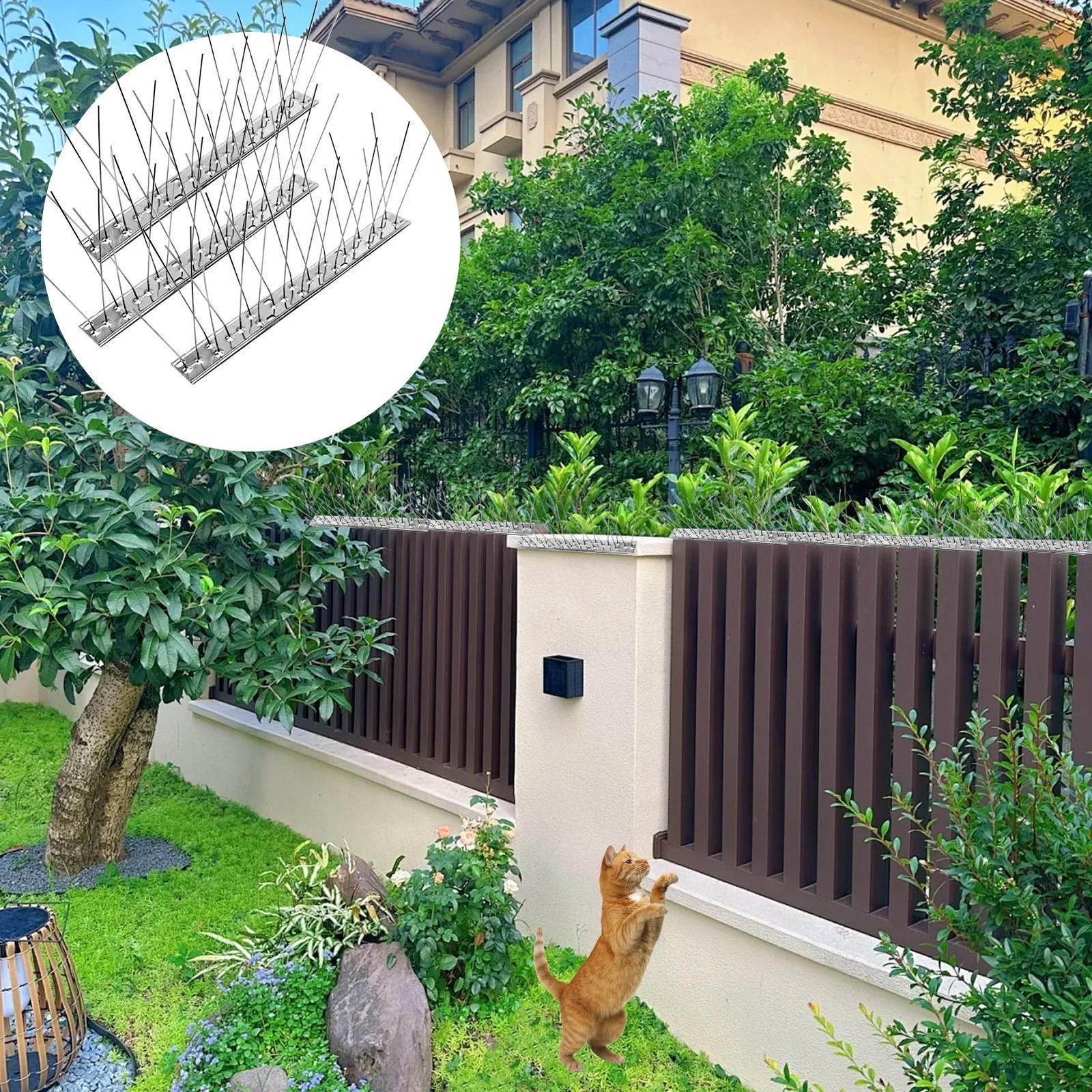 10x Bird Spikes, Bird Deterrent Spikes for Small Birds Pigeon Defender Spikes