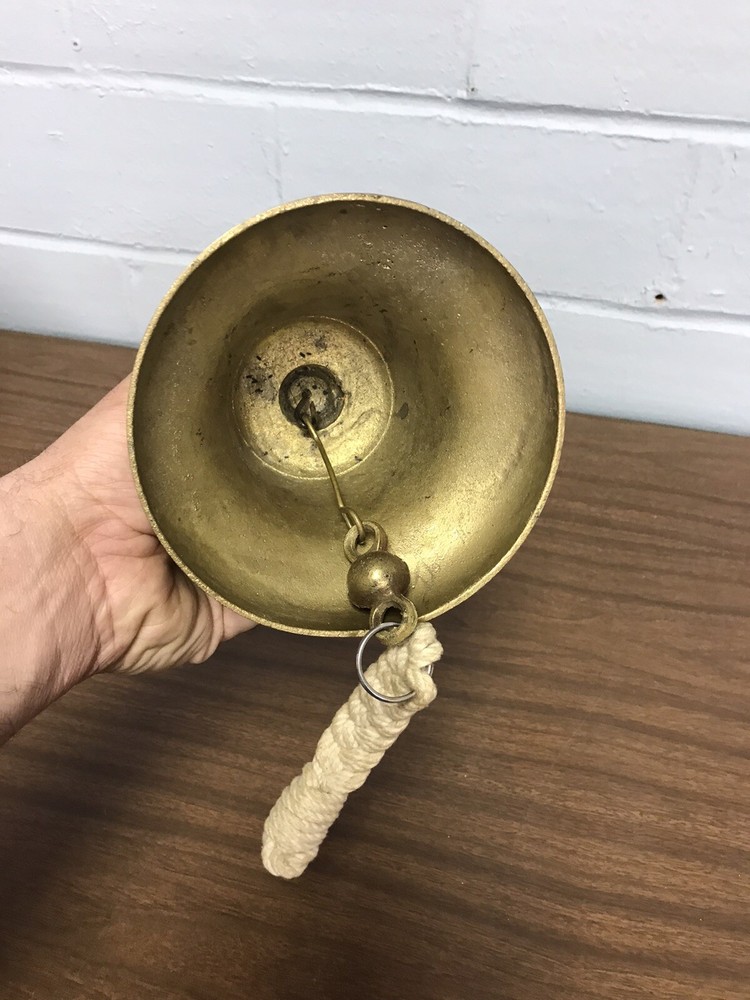 Small Brass Wall Hanging Bell “Smooth Sailing”