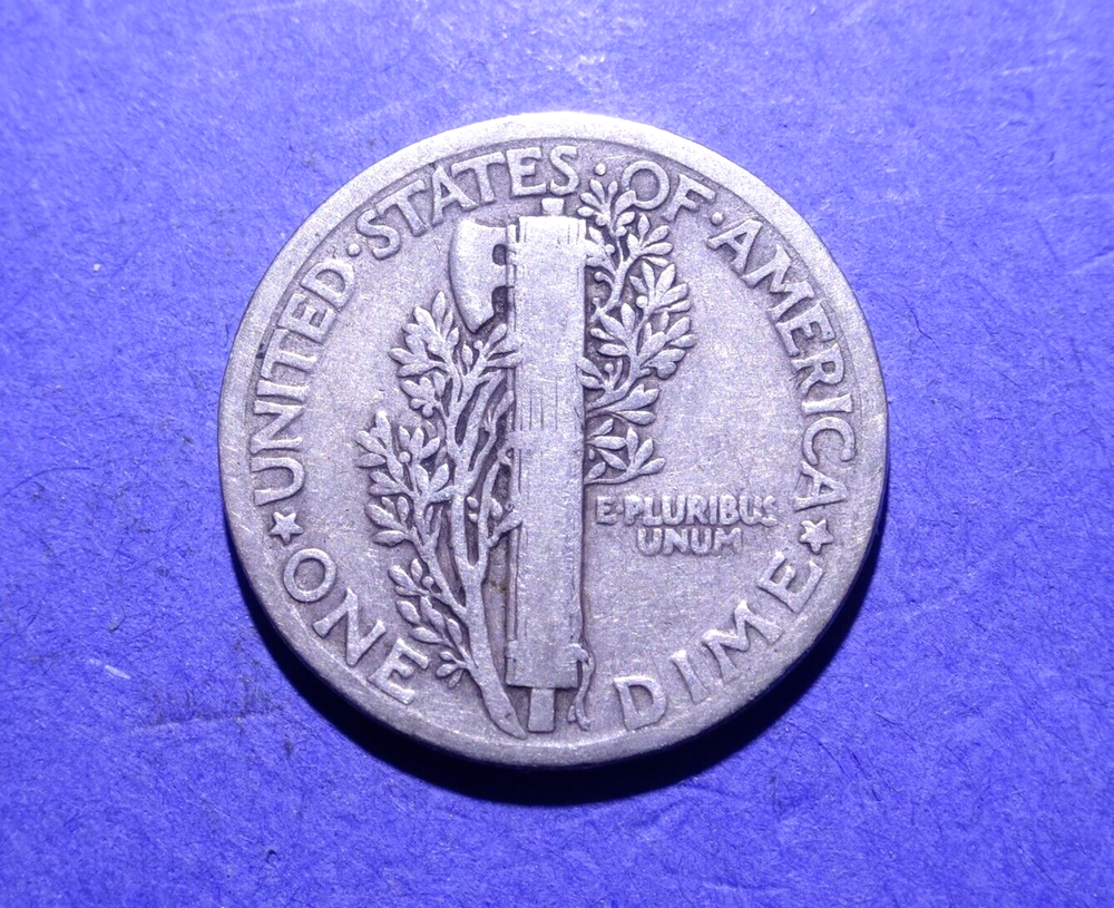 1921 Mercury Dime VG+