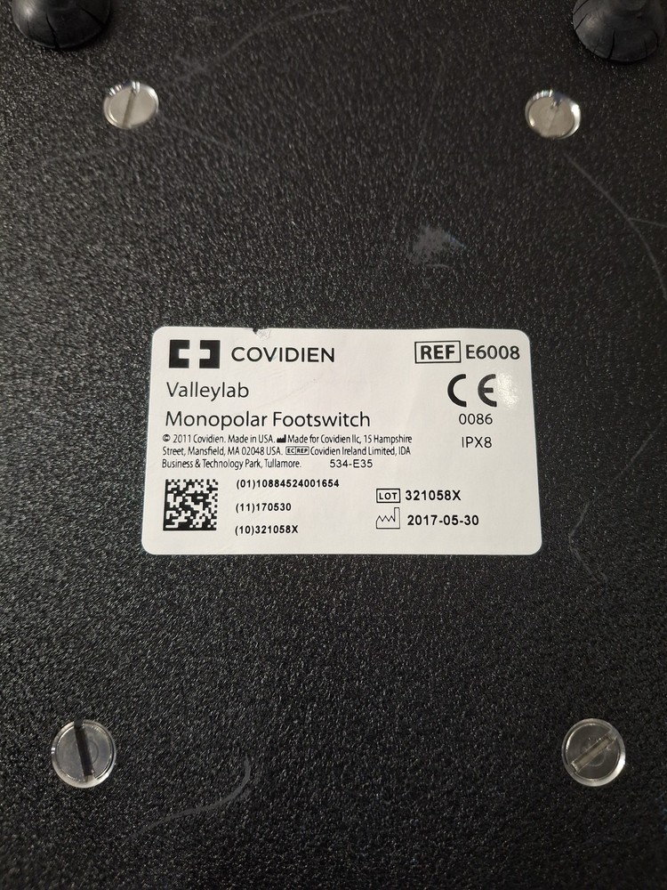 Valleylab E6008 Monopolar Electrosurgical Footswitch