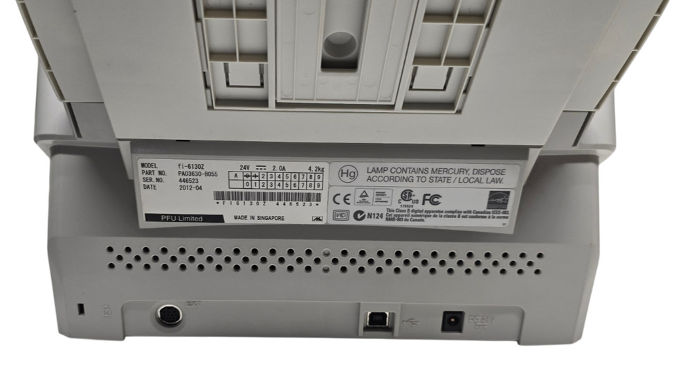 Fujitsu FI-6130Z Scanner (AC Adapter &USB Cable)