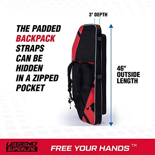 Superline Soft Bow Case for Compound Bow - Thick Padded Compound Bow Case Red