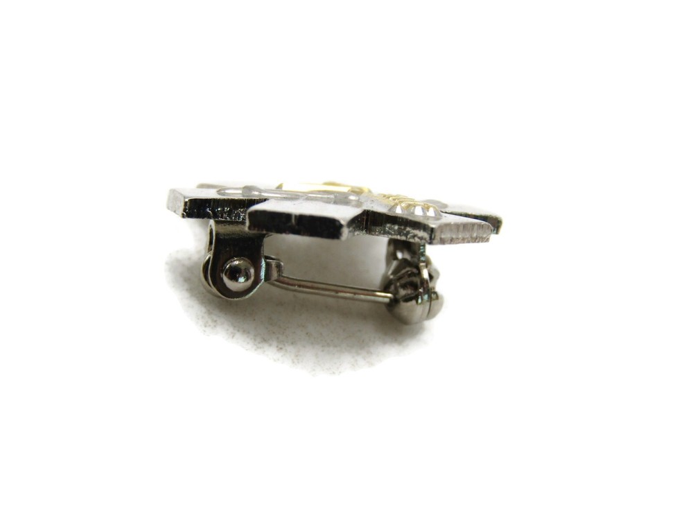 Save Lettered Medical EMT Pin Silver Tone