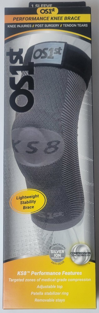 OS1st KS7+ Adjustable Performance Knee Sleeve Grey M