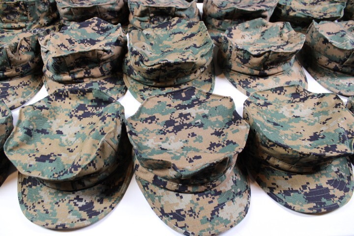 US Military REAL USMC 8 Point Garrison Cover Cap Hat Woodland MARPAT Size Medium