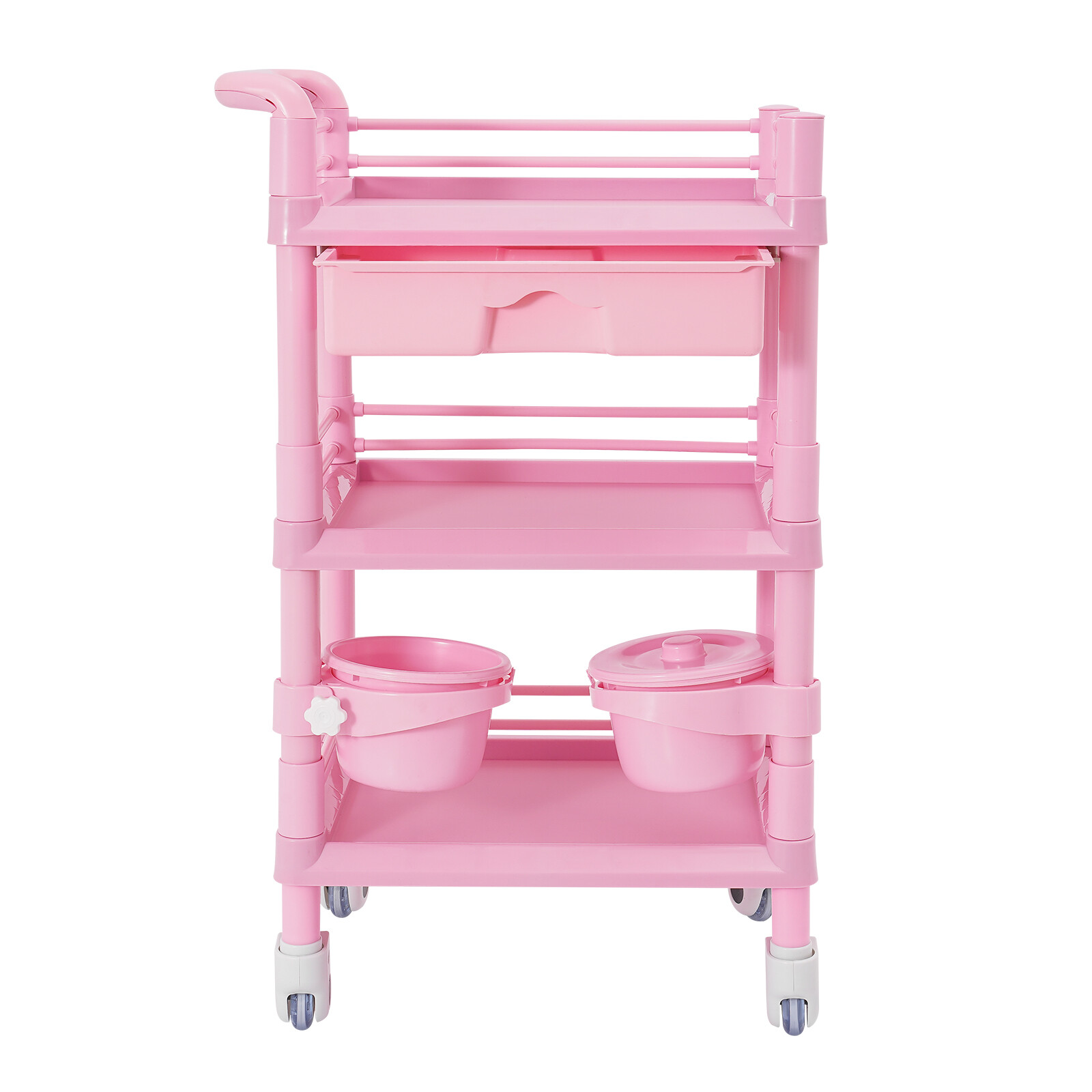 80kg/176.37lbs Movable Salon Storage Cart Beauty Organizer Mobile Storage Cart