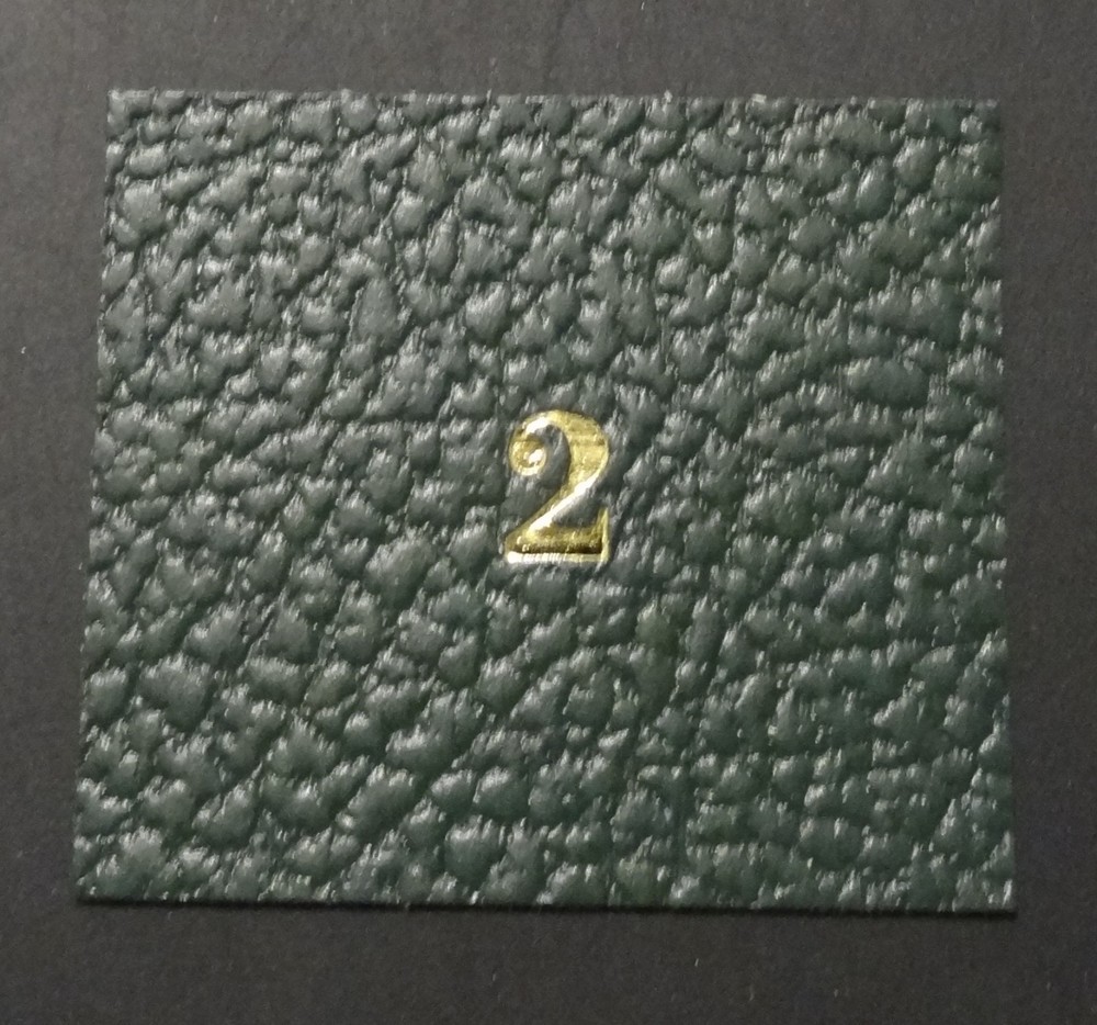 Gold Label for Scott National green Albums, #2 (9012)