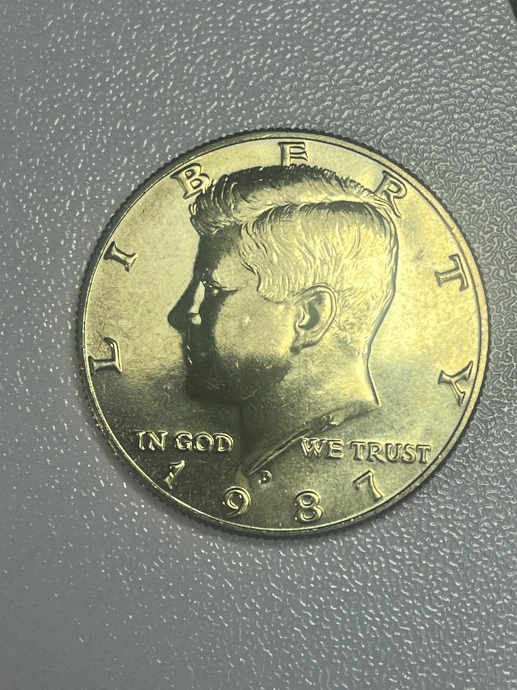 1987-D Clad Uncirculated Kennedy Half Dollar