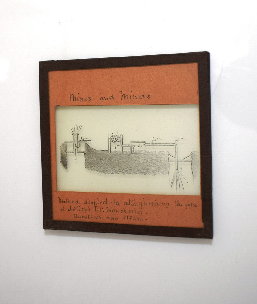 COAL MINING ASTLEY DEEP PIT FIRE MANCHESTER NO2 C1875 Magic Lantern Slide