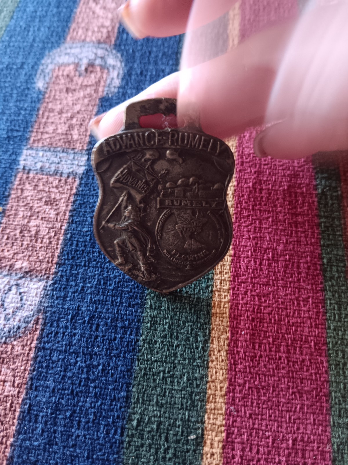 Advance-Rumely Oil Pull Watch Fob Very Rare Antique Advertising Promotional