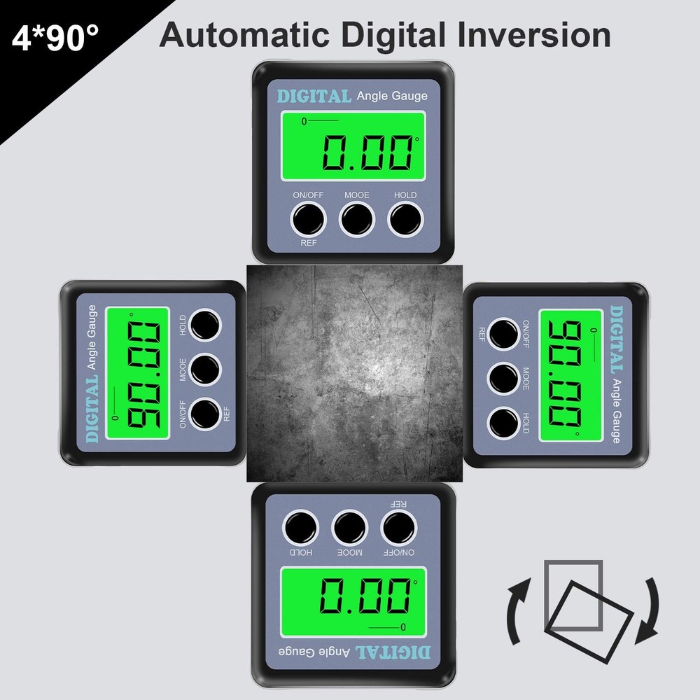 Digital Angle Gauge, Angle Finder Magnetic Digital Level Protractor, Table Sa...