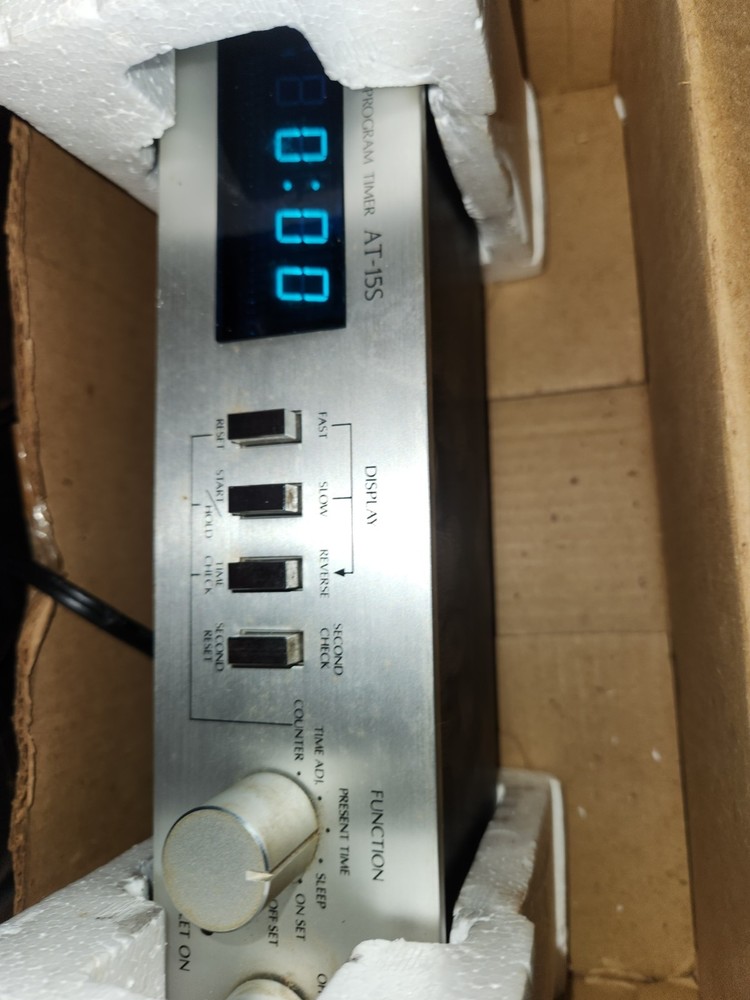 🔥 Vintage SANSUI AT-15S Digital Audio Stereo Program Timer Tested Working