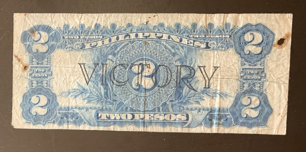 2 Pesos Philippines 1922