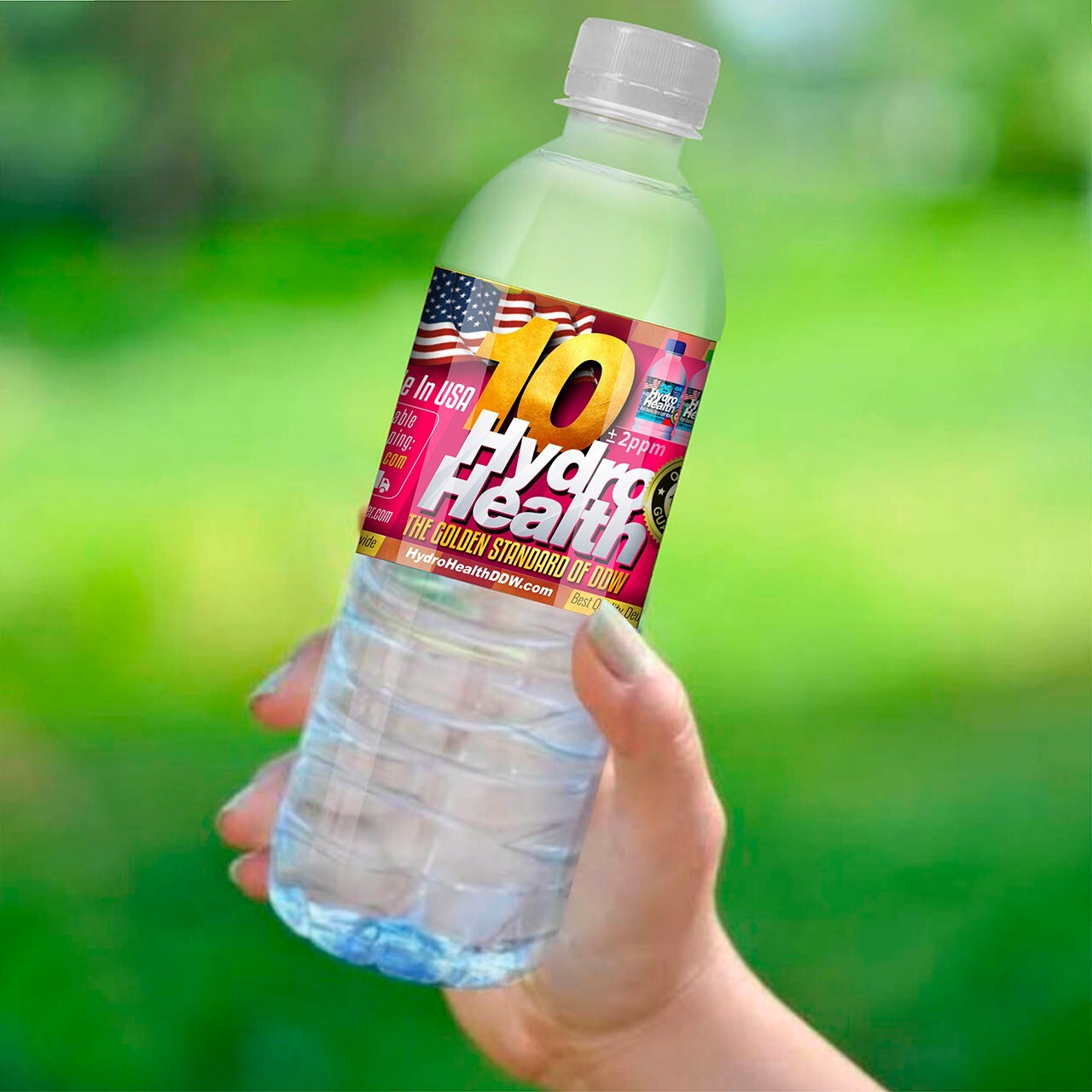 Deuterium Depleted Water 10 ppm Hydro Health 24 pcs x 500ML,free S&H to Cont.US