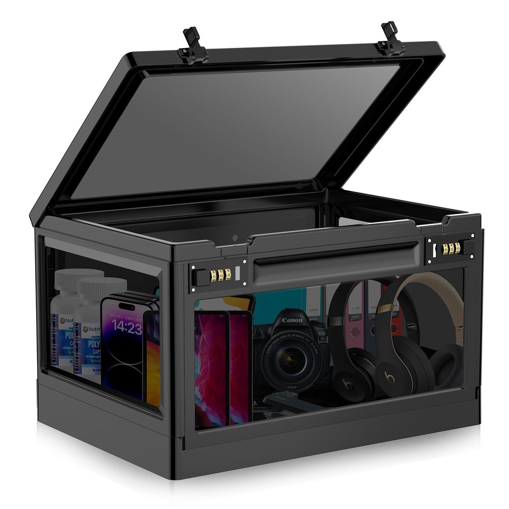 Extra Large Lock Box for Medication Safe, Medicine Lockable Storage Box with Cod