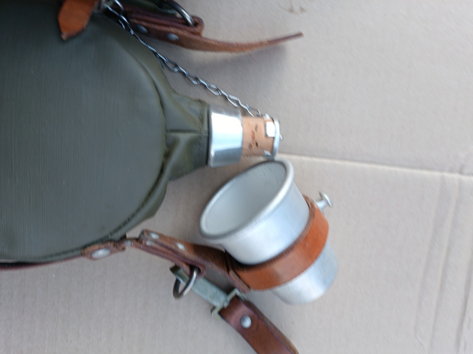 Original Swiss Medic WATER BOTTLE Canteen Flask aluminum 1972