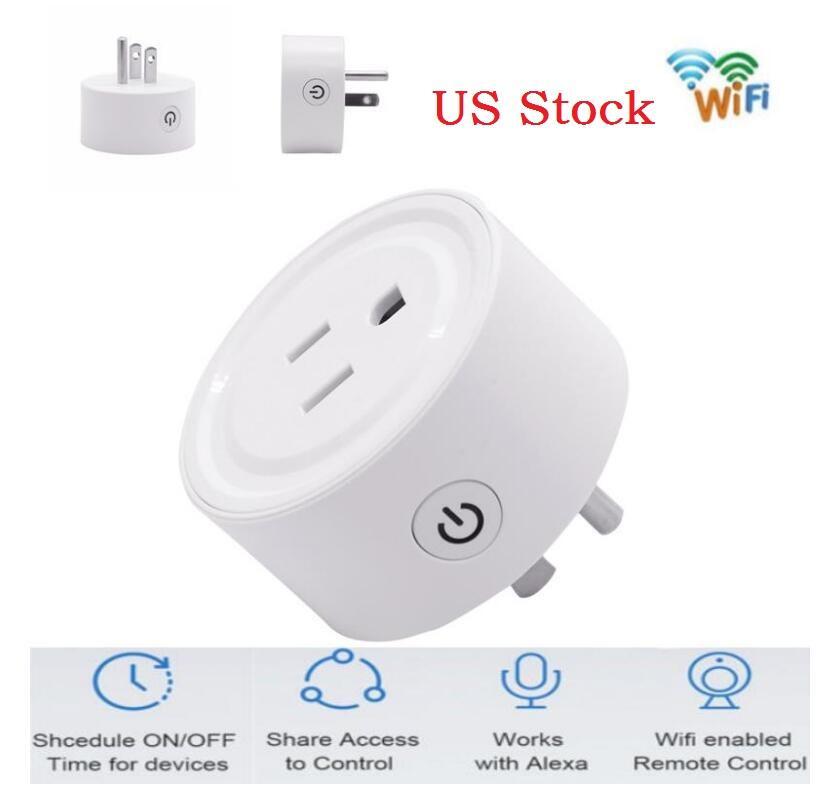 10A Smart Plug WiFi Smart Socket App Remote Outlet Switch for Echo Alexa Google