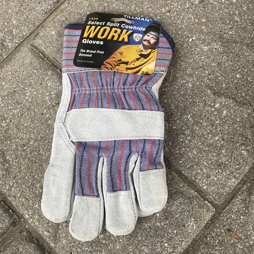 TILLMAN 1505 WORK GLOVES LARGE Select Split Cowhide