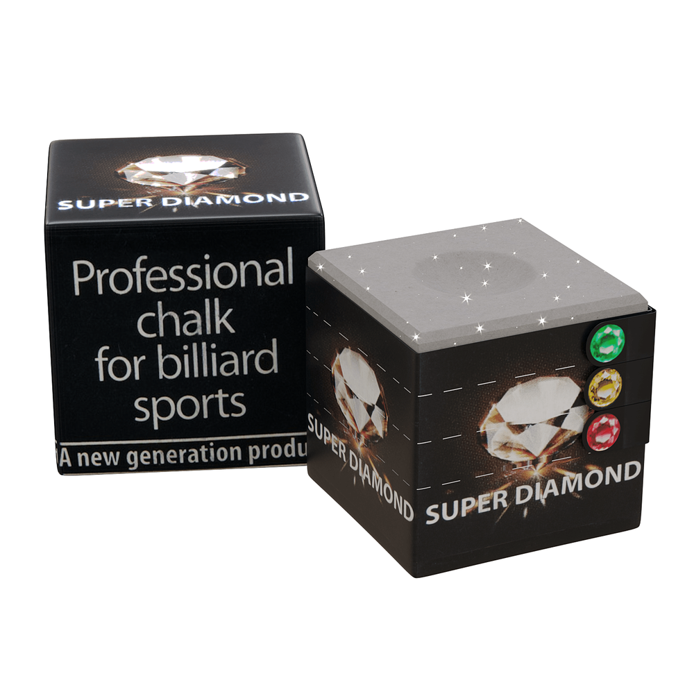 SUPER DIAMOND Pool / Billiard CHALK - GREY