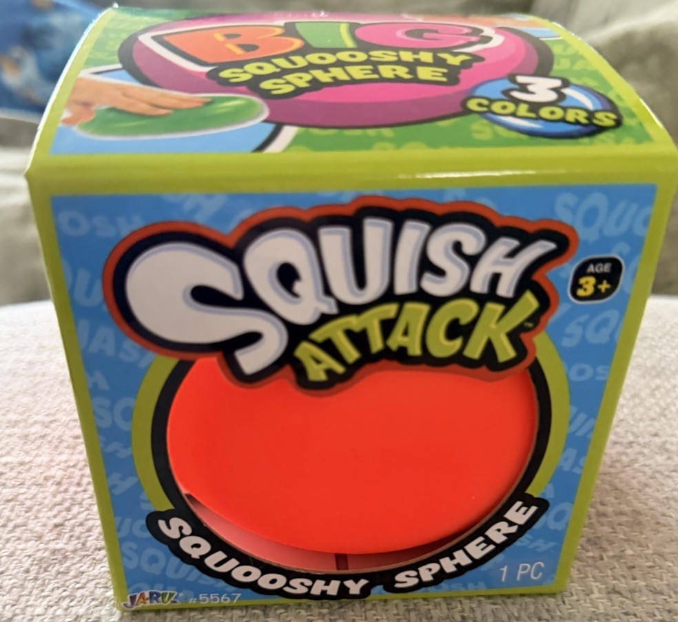 Squish Attack Squeeze Ball Jumbo BIG Squooshy Sphere Ja-Ru