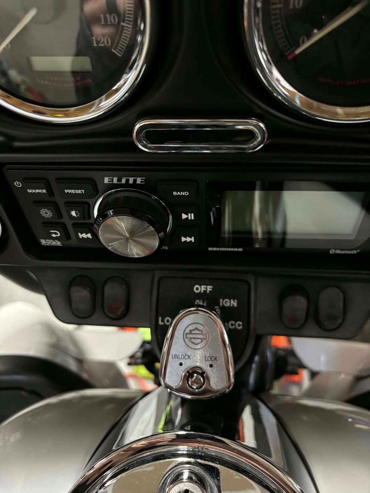 Harley Replacement Ignition Switch Plate - OEM # 71422-03 & 71427-96