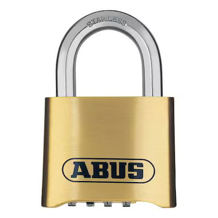 Abus 180Ib/50 Combination Padlock, Bottom, Black/Silver
