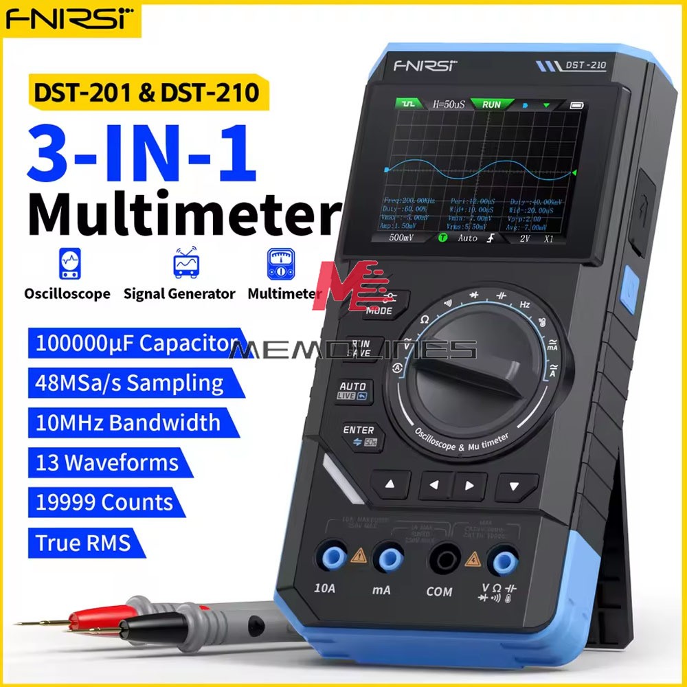 FNIRSI 2C23T 2C53T Digital Oscilloscope Multimeter Function Signal Generator