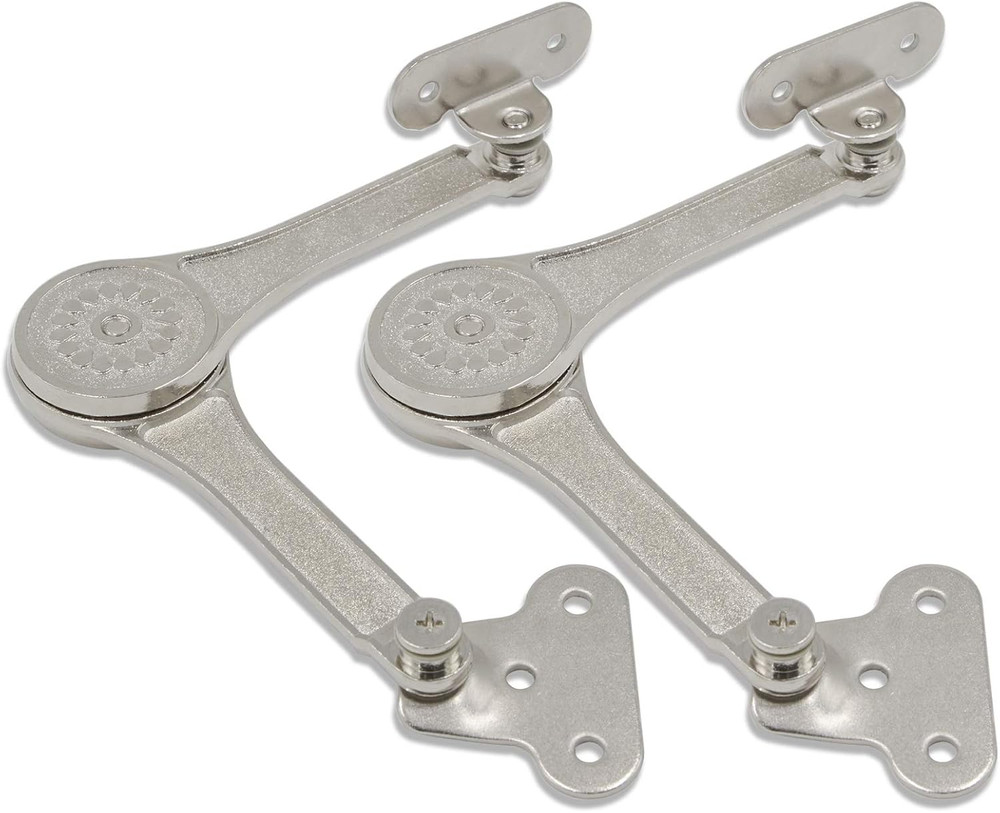 2Pcs Lid Support Hinges Soft Close Folding Lid Stay Hinge Keep Lid Hinge Open fo