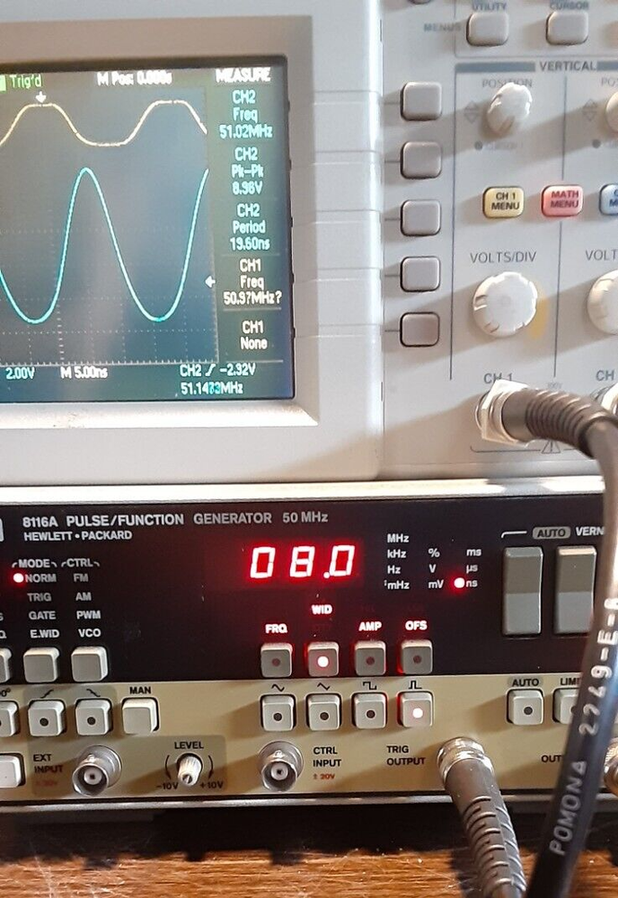 Pulse/Function Generator 50MHz 10V p-pk WORKS GREAT HP8116A Programmable Burst