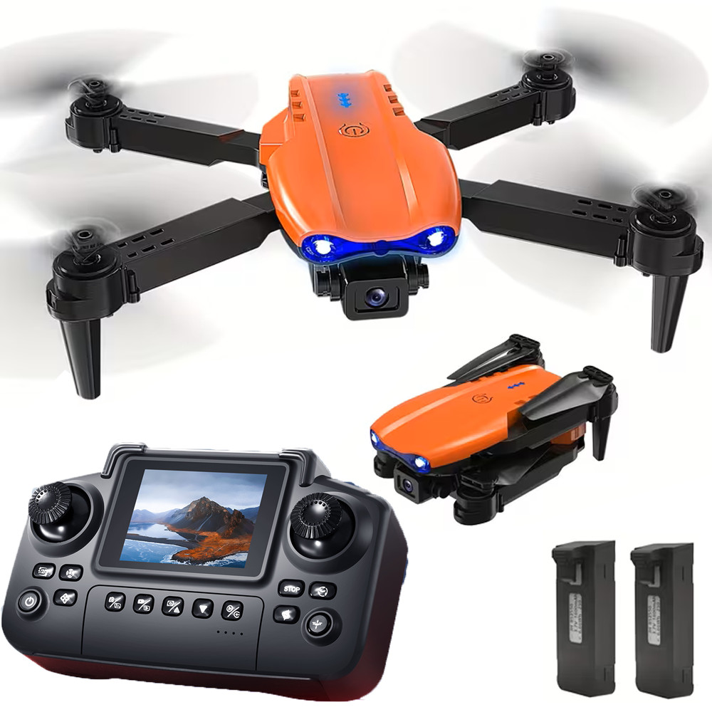 E99PRO 4K Camera Drone with Screen-Equipped Remote Controller and Dual Cameras
