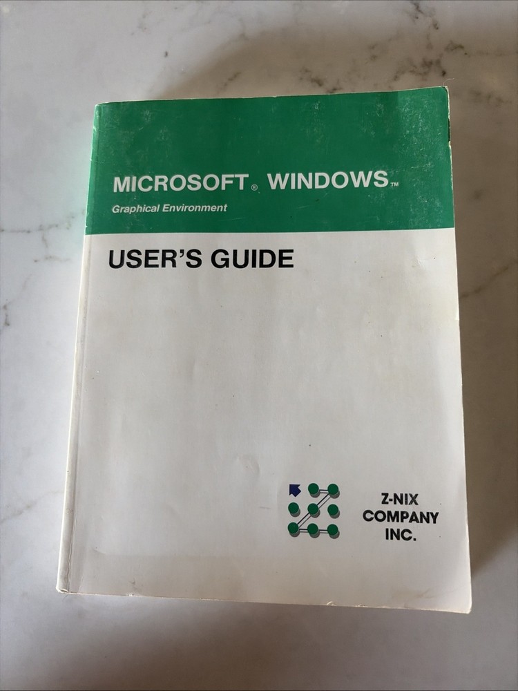 1990 Microsoft Windows Graphical Environment 3.0 MS-DOS PC-DOS User's Guide