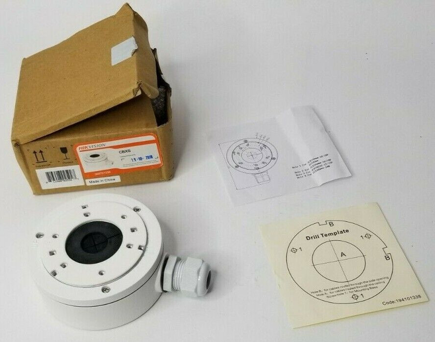 Hikvision CBXS Conduit Base Junction Box, White