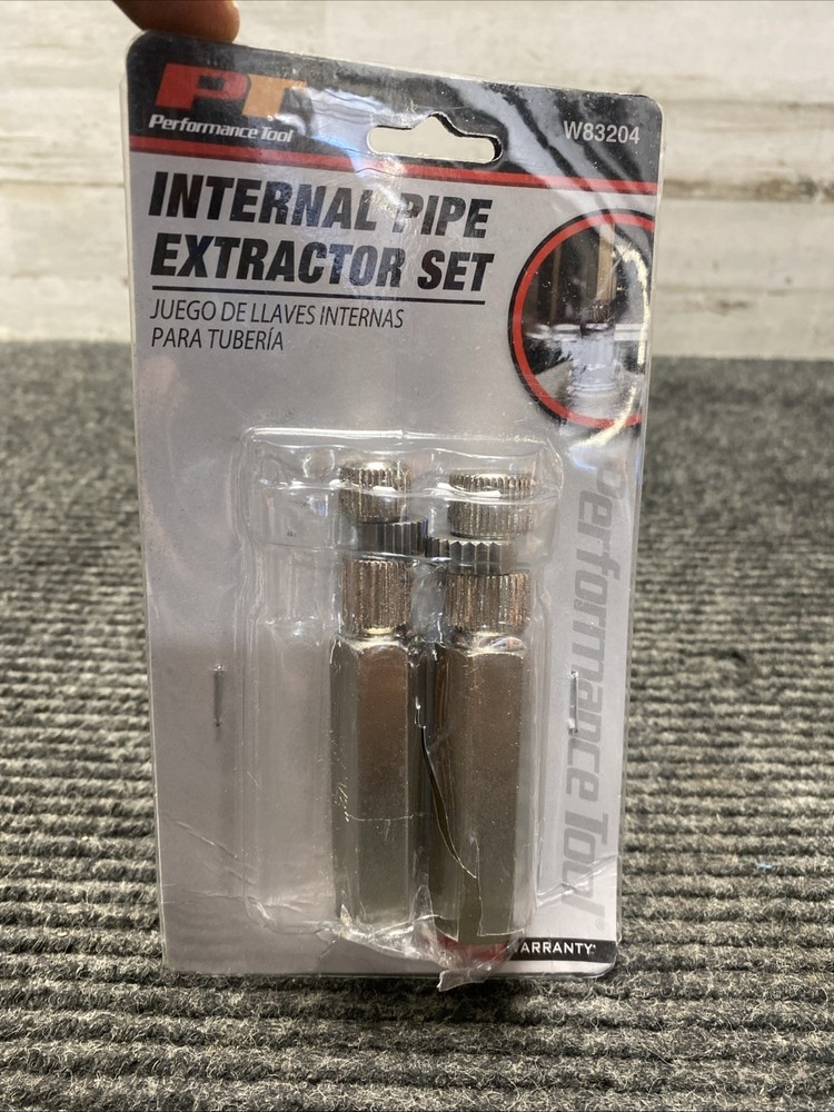 Performance Tool W83204 2 Piece Set 1/2", 3/4", Internal Pipe Extractor
