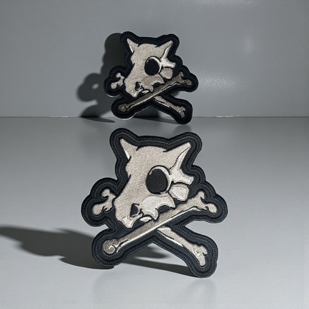 Cubone Skull Embroidery Patch Multi Sizes 4" - 6"- 13'