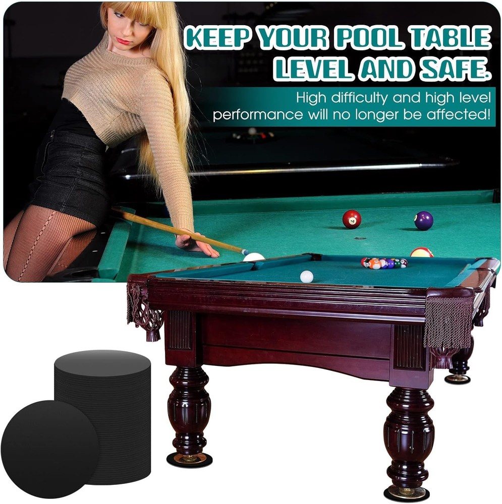 100 Pcs Pool Table Leveling Kit Billiard Pool Table Leg Shims 3" Diameter 0.0...