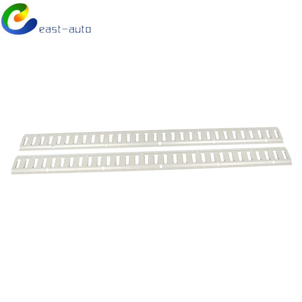Silver 2PC 5' E-Track Tie-Down Rail For Truck Trailer Cargo Van Utility