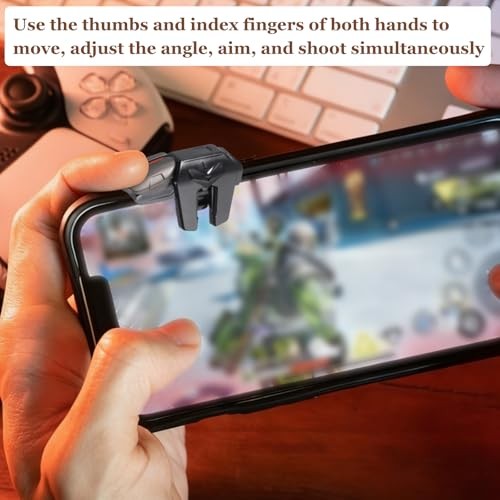2 Pair Mobile Triggers, M12 Mechanical Button Mobile Phone Game Controller