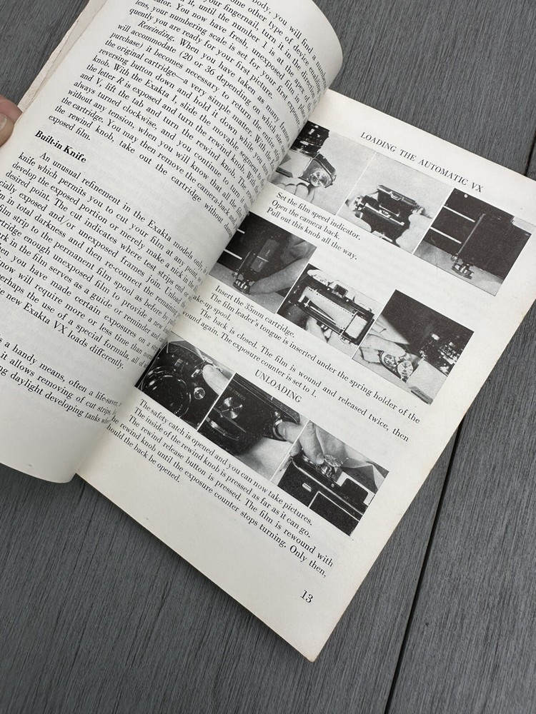 Vintage EXAKTA Camera Guide Dated 1956