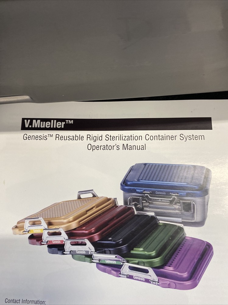 V. Mueller Genesis CD3-6B 23"x12"x6" Sterilization Container GREAT UNIT