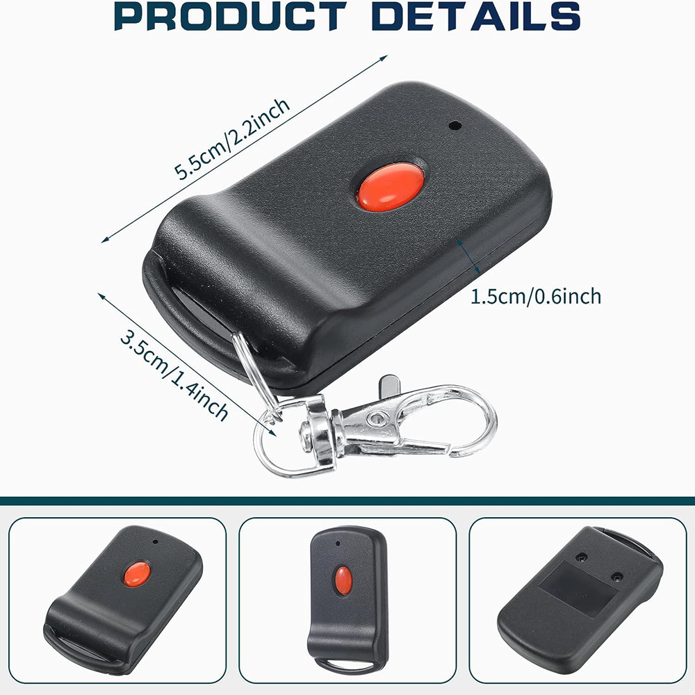 2x 10 Dip Switch Garage Door Opener Remote Transmitter for MultiCode 3060 3089