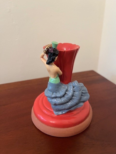 Fiesta Ware Cookie Press with Dancing Lady Teapot Impression - Persimmon READ